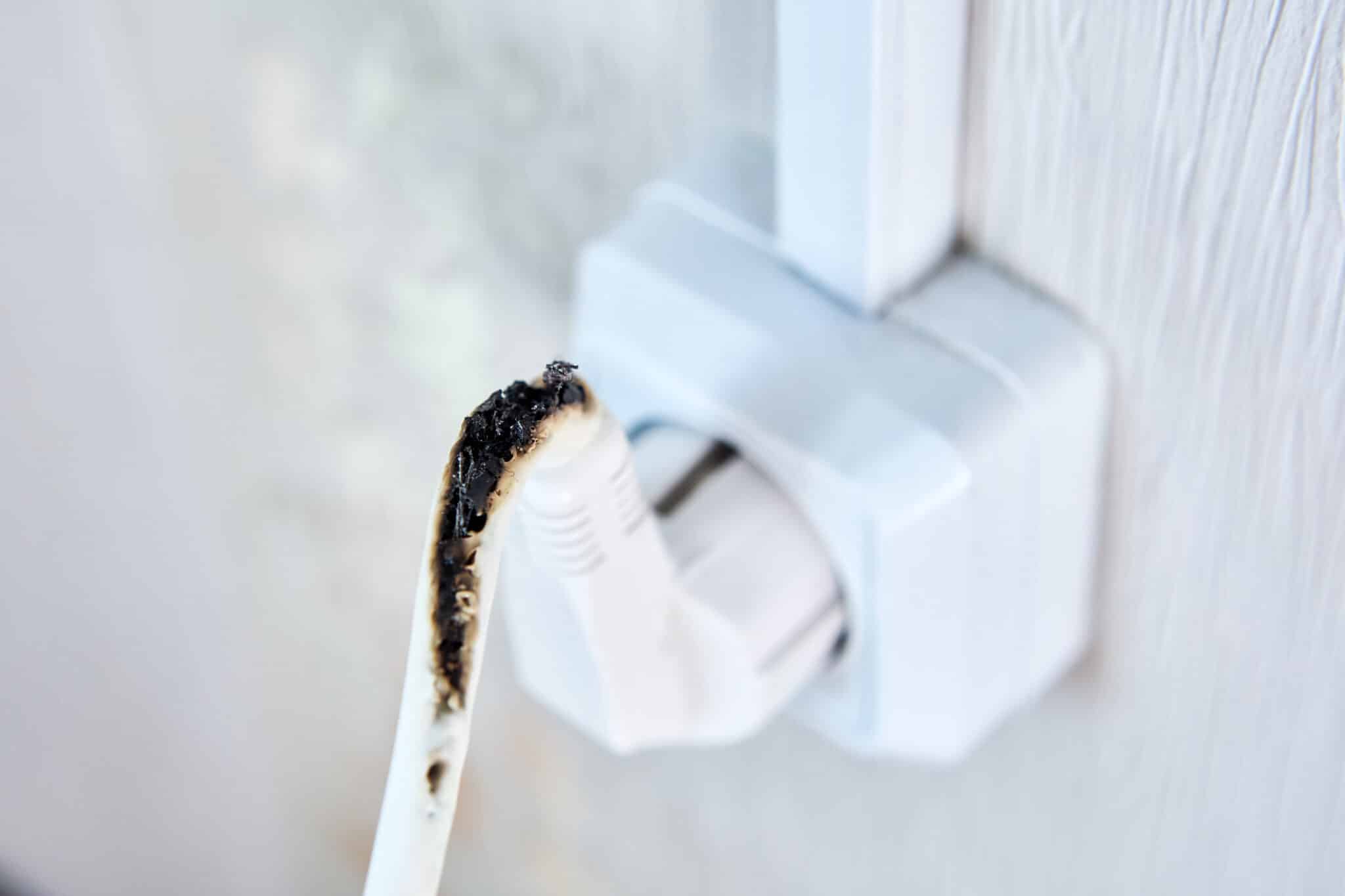 What Causes a Burnt Electrical Wire at Home 1 Burnt Electrical Wire.